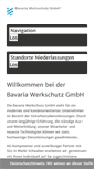 Mobile Screenshot of bavaria-werkschutz.de