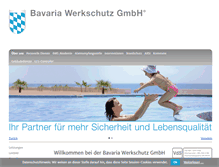 Tablet Screenshot of bavaria-werkschutz.de